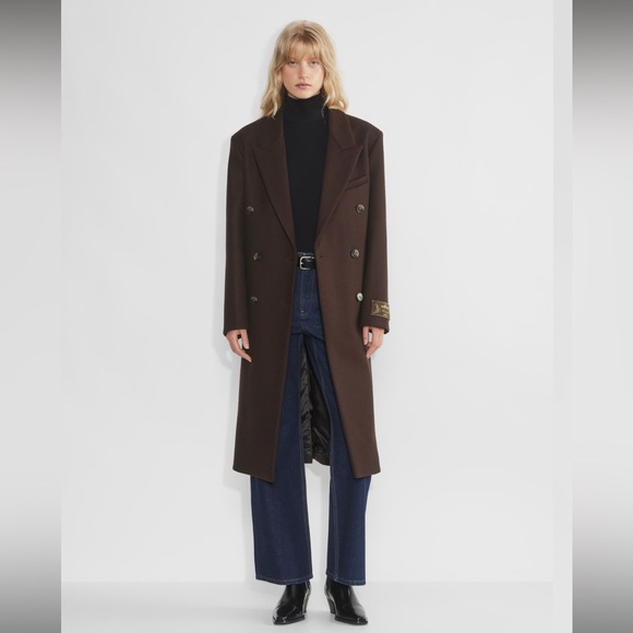 NWT Aritzia symphony coat S Bitter Brown - Picture 1 of 12